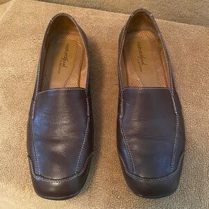 Naturalizer Natural Soul Brown Leather Slip-ons
